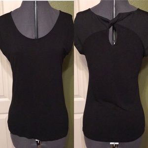 Black Top with Twist Detail on Back